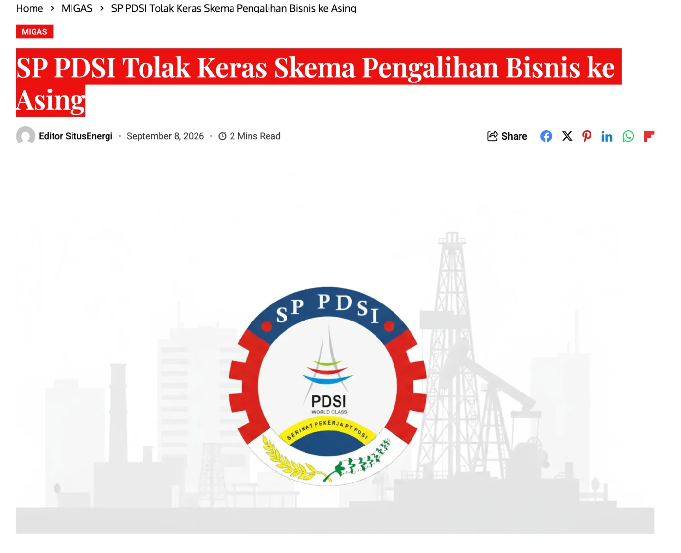 SP PDSI Tolak Keras Skema Pengalihan Bisnis ke Asing